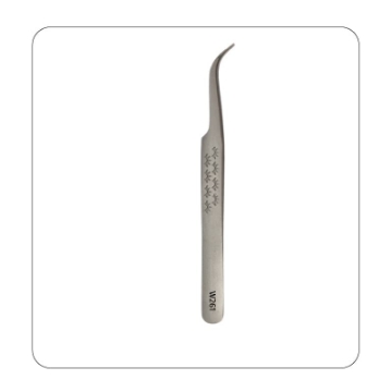 Curved-head-tweezers-w261-silver-color-eyelash-design-winlas