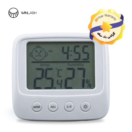 تصویر  دما و رطوبت سنج مدل HTC-12 وین لش (Winlash)
